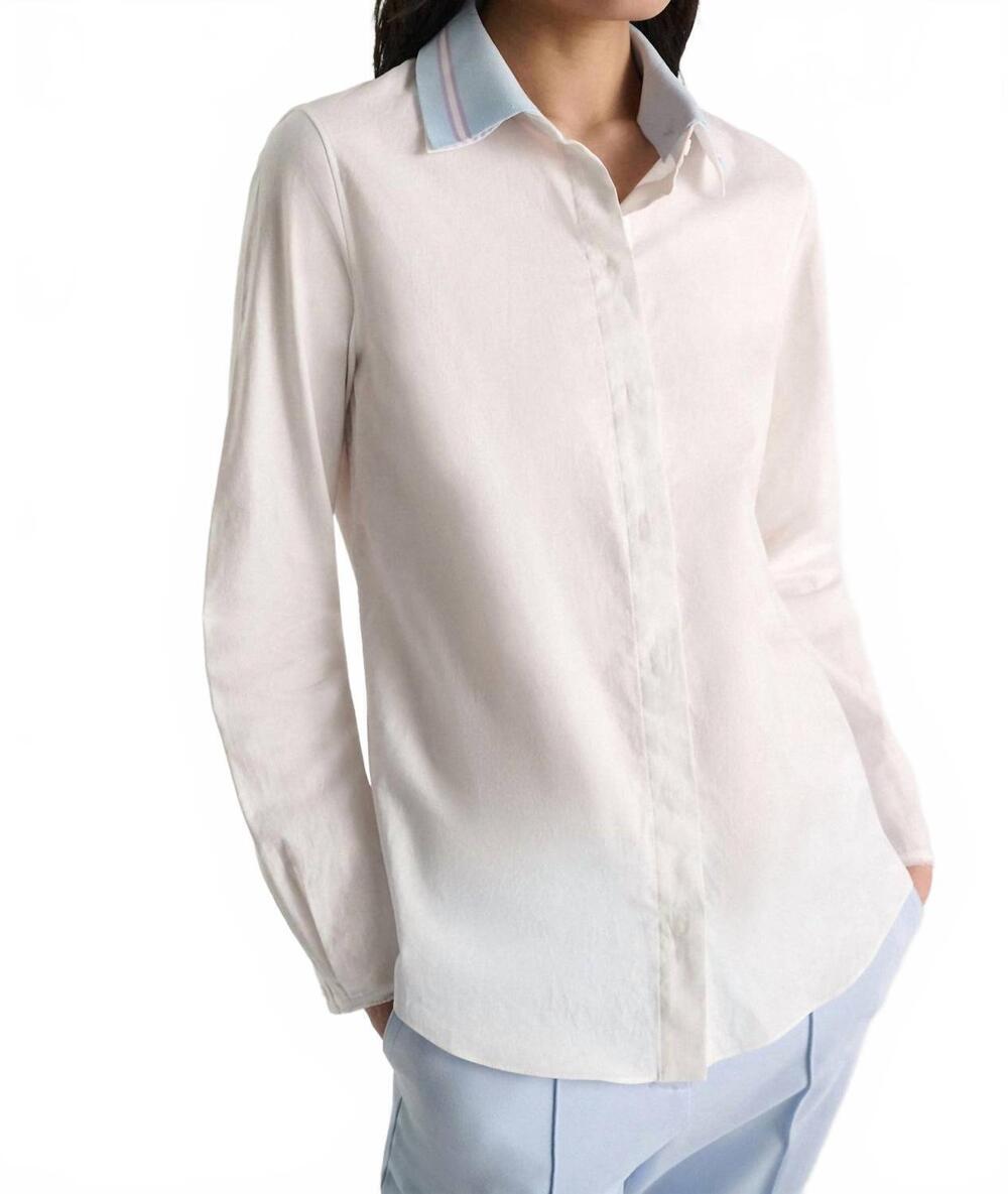NEW DOROTHEE SCHUMACHER powerful ease blouse in pure white
